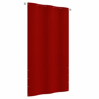 Balkonscherm 120x240 cm oxford stof rood 1