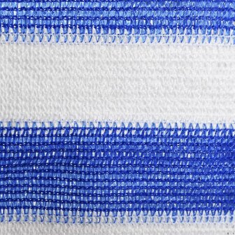 Balkonscherm 90x300 cm HDPE blauw en wit 3