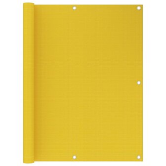 Balkonscherm 120x400 cm HDPE geel 1