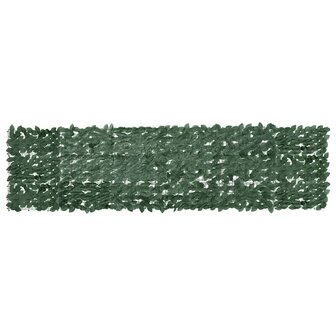 Balkonscherm met donkergroene bladeren 300x75 cm 1