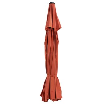Vervangingsdoek voor parasol 500 cm terracottakleurig 1