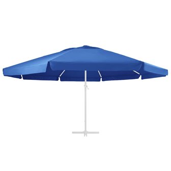 Vervangingsdoek voor parasol 610 cm azuurblauw 3
