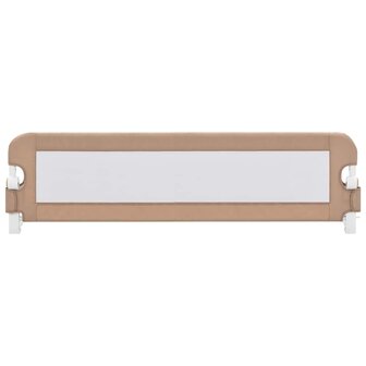 Bedhekje peuter 150x42 cm polyester taupe 3