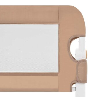 Bedhekje peuter 120x42 cm polyester taupe 5