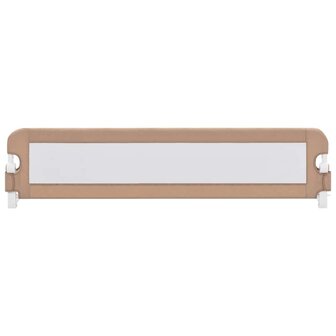 Bedhekje peuter 180x42 cm polyester taupe 3