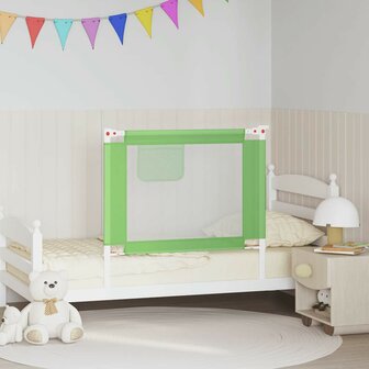 Bedhekje peuter 90x25 cm stof groen 1