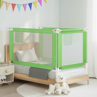 Bedhekje peuter 140x25 cm stof groen 1