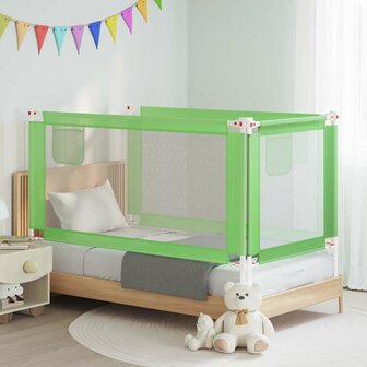 Bedhekje peuter 160x25 cm stof groen 1