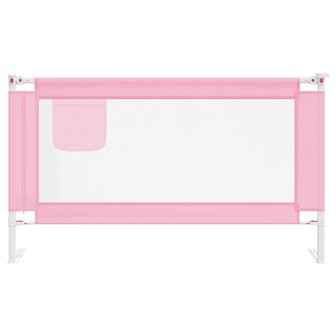 Bedhekje peuter 140x25 cm stof roze 3