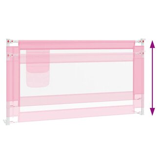 Bedhekje peuter 160x25 cm stof roze 6