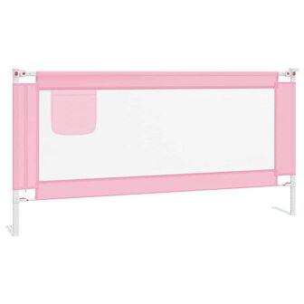 Bedhekje peuter 180x25 cm stof roze 2