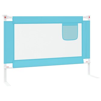 Bedhekje peuter 100x25 cm stof blauw 5