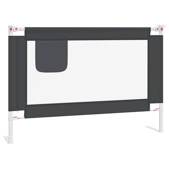 Bedhekje peuter 100x25 cm stof donkergrijs 2