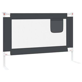 Bedhekje peuter 100x25 cm stof donkergrijs 5