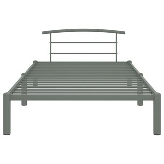 Bedframe metaal grijs 90x200 cm 3