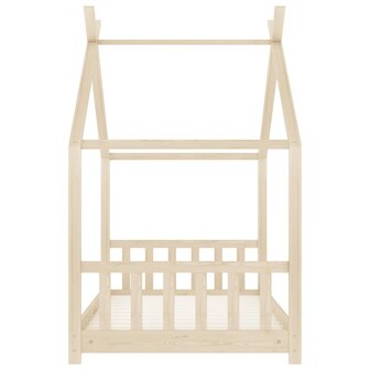 Kinderbedframe massief grenenhout 70x140 cm 5
