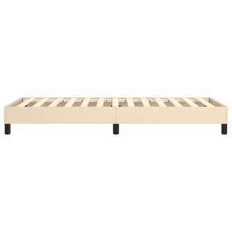 Boxspring bed 90x190 cm stof cr&egrave;mekleurig 6