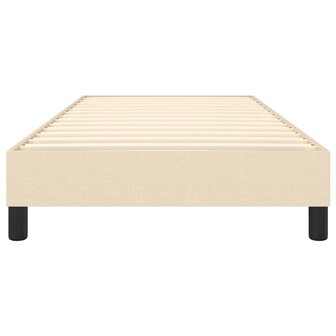 Boxspring bed 100x200 cm stof cr&egrave;mekleurig 5