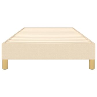 Boxspring bed 90x190 cm stof cr&egrave;mekleurig 5