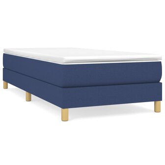 Boxspring bed 90x190 cm stof blauw 2