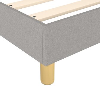 Boxspring bed 90x200 cm stof lichtgrijs 7