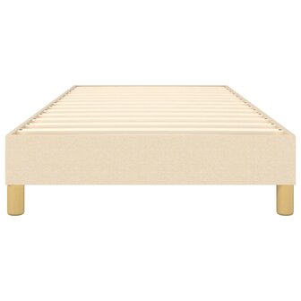 Boxspring bed 90x200 cm stof cr&egrave;mekleurig 5