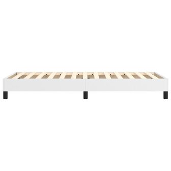 Boxspring bed kunstleer wit 100x200 cm 6
