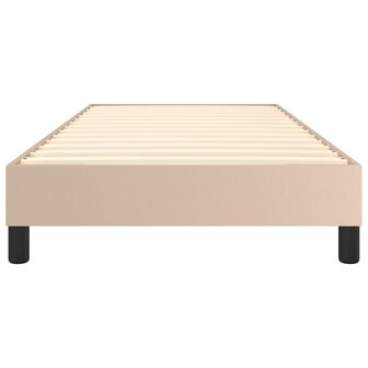 Boxspring bed kunstleer cappuccinokleurig 100x200 cm 5