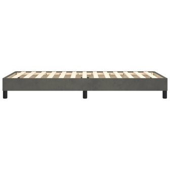 Boxspring bed 80x200 cm fluweel donkergrijs 6