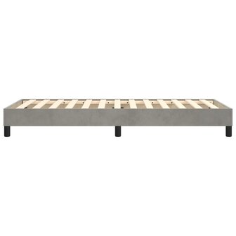 Boxspring bed 90x190 cm fluweel lichtgrijs 6