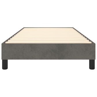 Boxspring bed 90x190 cm fluweel donkergrijs 5