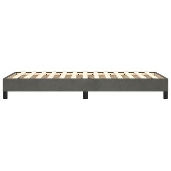 Boxspring bed 90x190 cm fluweel donkergrijs 6