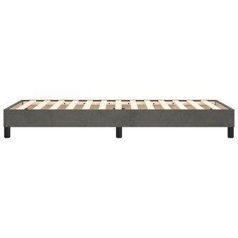 Boxspring bed 90x200 cm fluweel donkergrijs 6