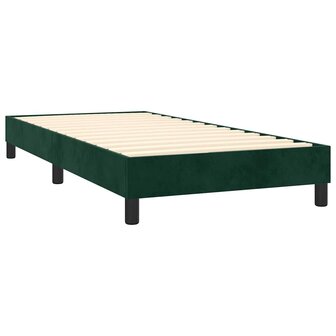 Boxspring bed 90x200 cm fluweel donkergroen 4