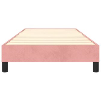 Boxspring bed fluweel roze 90x200 cm 5