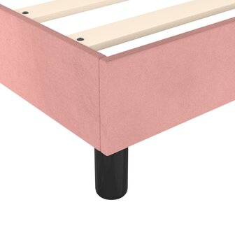 Boxspring bed fluweel roze 90x200 cm 7