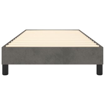 Boxspring bed 100x200 cm fluweel donkergrijs 5