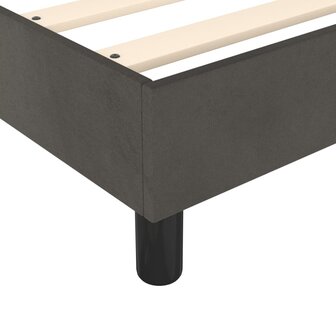 Boxspring bed 100x200 cm fluweel donkergrijs 7
