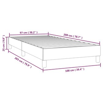 Boxspring bed 100x200 cm fluweel zwart 9