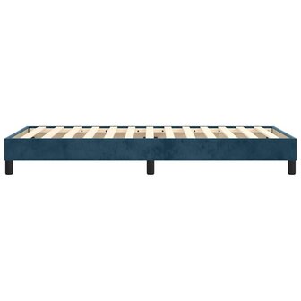 Boxspring bed 100x200 cm fluweel donkerblauw 6