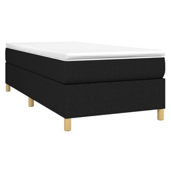 Boxspring bed 90x190 cm stof zwart 3