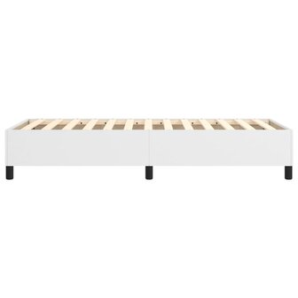 Boxspring bed kunstleer wit 90x190 cm 6