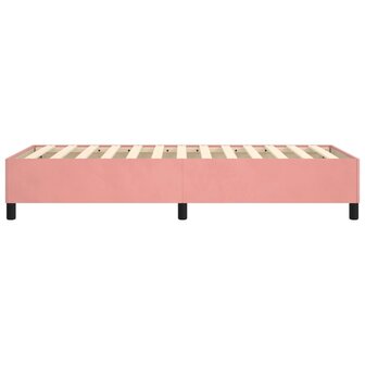 Boxspring bed fluweel roze 80x200 cm 6