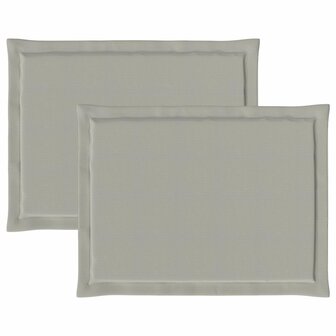 Zitkussens 2 pcs Lichtgrijs 47 x 36 x 2 cm Polyester 6