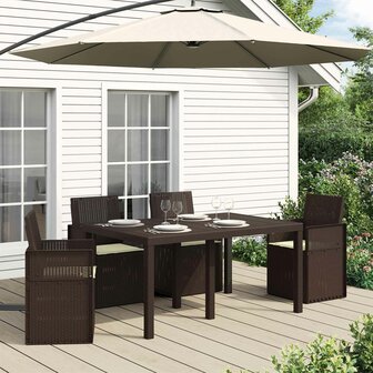 Zitkussens 4 pcs Cr&egrave;mekleurig 47 x 36 x 2 cm Polyester 1