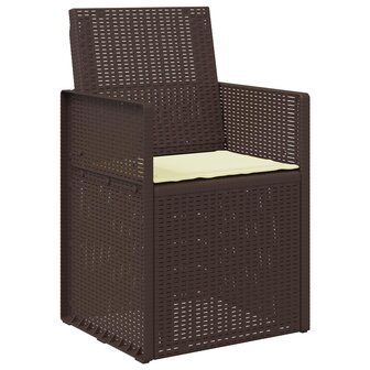 Zitkussens 4 pcs Cr&egrave;mekleurig 47 x 36 x 2 cm Polyester 3