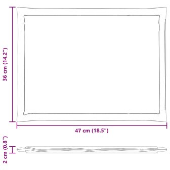 Zitkussens 4 pcs Taupe 47 x 36 x 2 cm Polyester 10