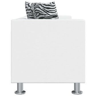 Driezitsbank kunstleer wit  4