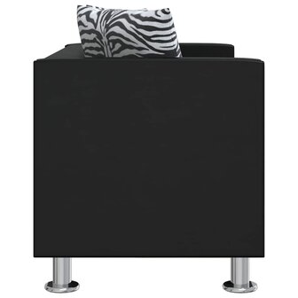 Tweezitsbank kunstleer zwart  4