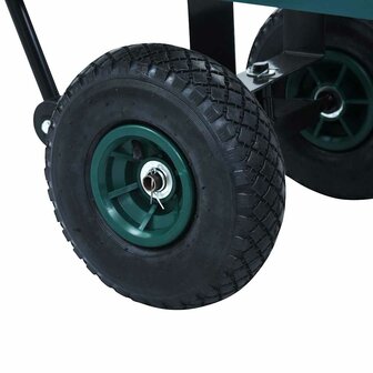 Tuinwagen 250 kg groen 9